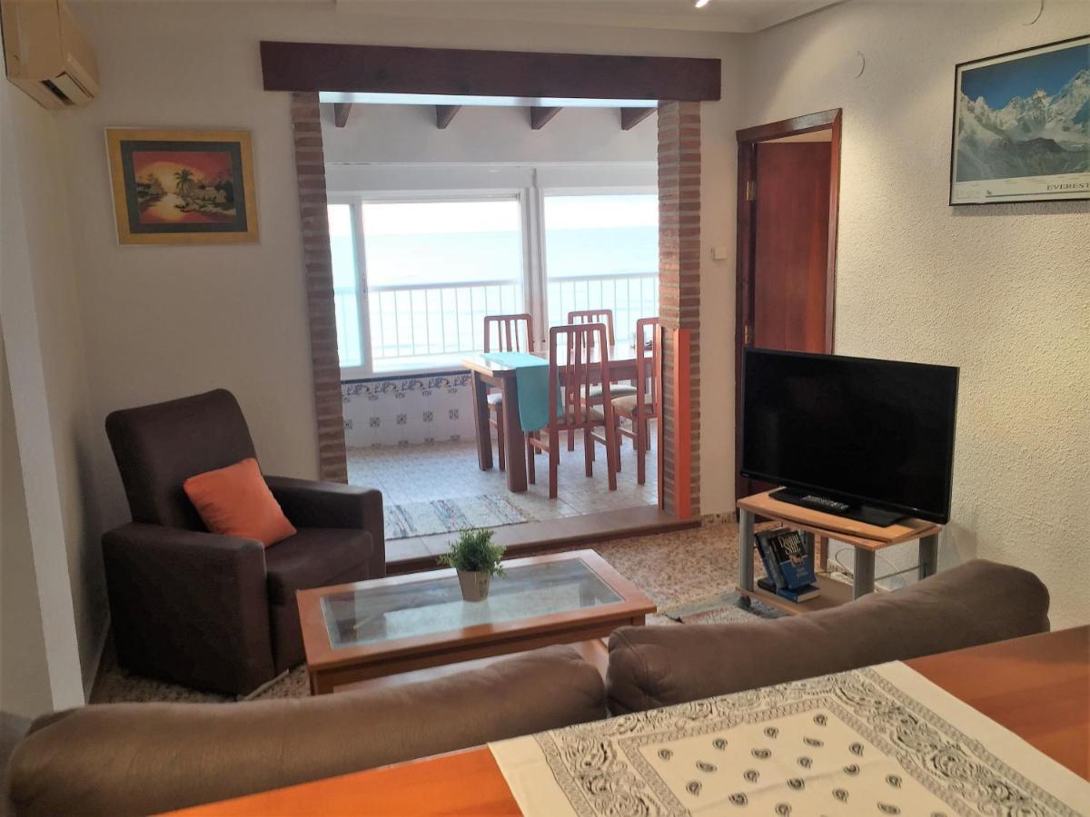 Beachfront And Bright Apartment Mareny Barraquetas Exteriör bild
